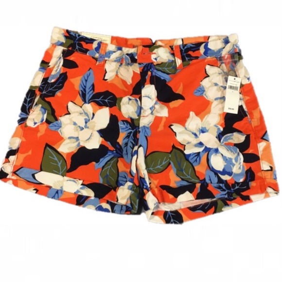 GAP Pants - GAP red floral shorts NWT